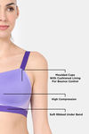 Zelocity High Impact Quick Dry Sports Bra - Aster Purple — thumbnail 6